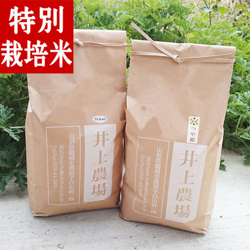 令和4年産 井上農場の特別栽培米 つや姫5kg コシヒカリ5kg