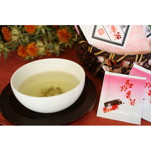 紅花香茶【紅花入うめ茶】